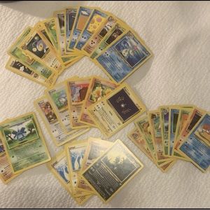 German lot of pokemon cards neo genesis. In good condition
